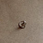 Handcrafted Moon Chand Silver Nose Pin with Wired Back