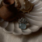 Aquamarine and blue topaz cluster design ring in 925 silver