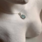 Elegant Aquamarine Oval Big 925 Silver Pendant for statement jewelry