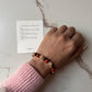 8MM natural crystal bracelet with intention to increase confidence