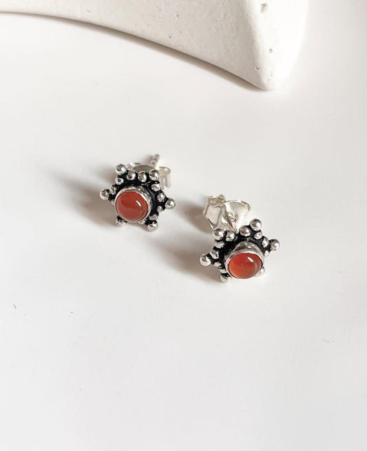 Carnelian rawa 925 sterling silver earring
