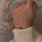 925 sterling silver kada with black onyx and crescent moon design