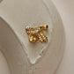 Stylish gold vermeil bee pendant with citrine accent