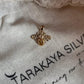 Bee pendant in gold vermeil with bright citrine stone