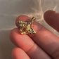 Delicate gold vermeil bee pendant with vibrant citrine stone
