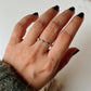 Raavy Silver Tribal Stack Ring with Unique Design