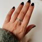 Charming tribal Rawa design silver band ring