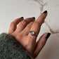 Sterling Silver Ring with Moonstone Forest Design