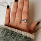 Sterling Silver Ring with Moonstone Forest Design