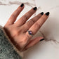 Amethyst Silver Ring with Forest Enchantment Design