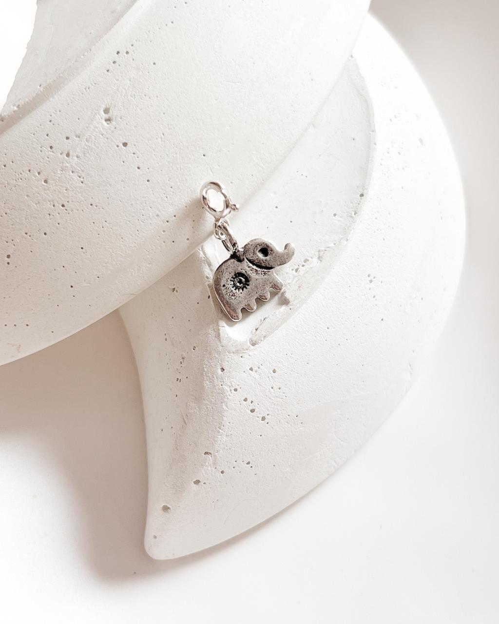 Sterling silver Hathi (elephant) charm pendant