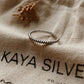 Stylish rope twist band silver ring, perfect for layering