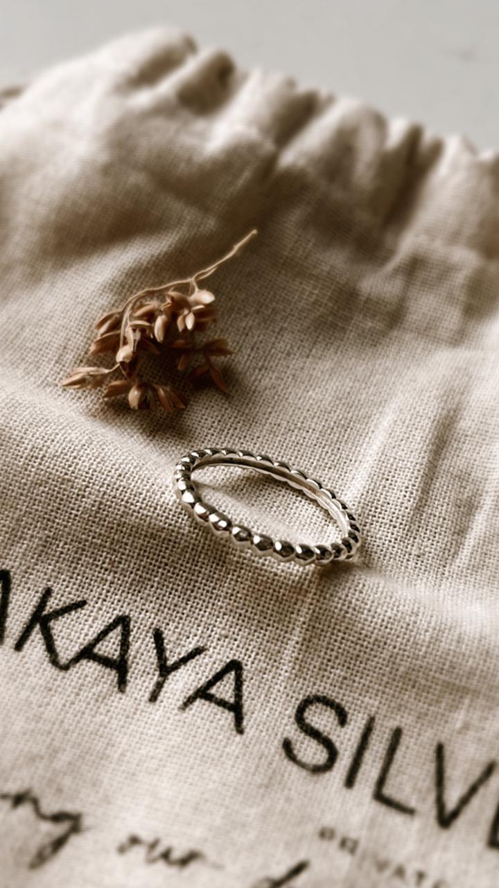 Big Dot Stackable Band Ring