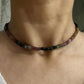 AA Multi Tourmaline 5MM Rondelle Natural Crystal Necklace