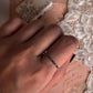 Gold Vermeil Black Spinel Eternity Stack Ring in 925 Silver for Modern Fashion