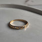 Gold Vermeil Eclipse white topaz band ring