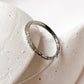 925 Silver Ring with Tribal Edge Design for Boho Look