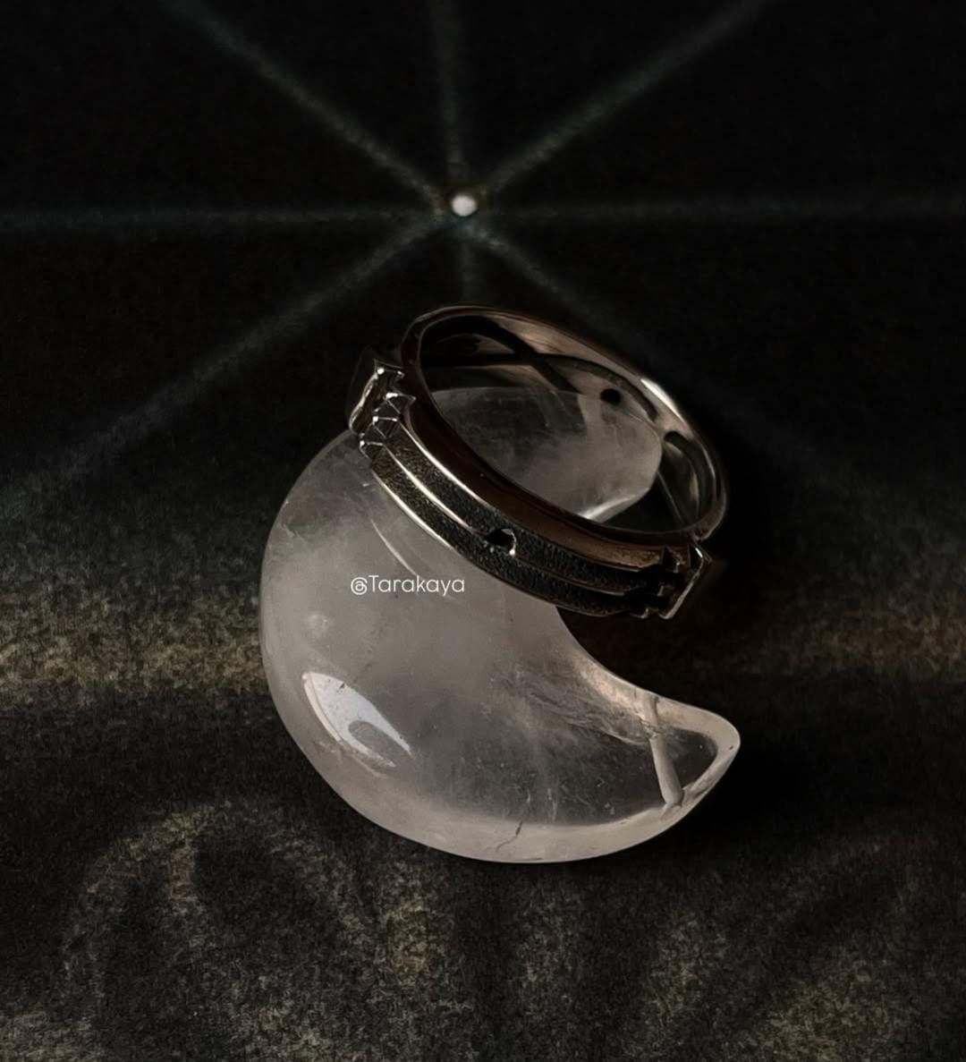 Unique Mystic Nomad Path Design 925 Silver Ring for Statement Wear