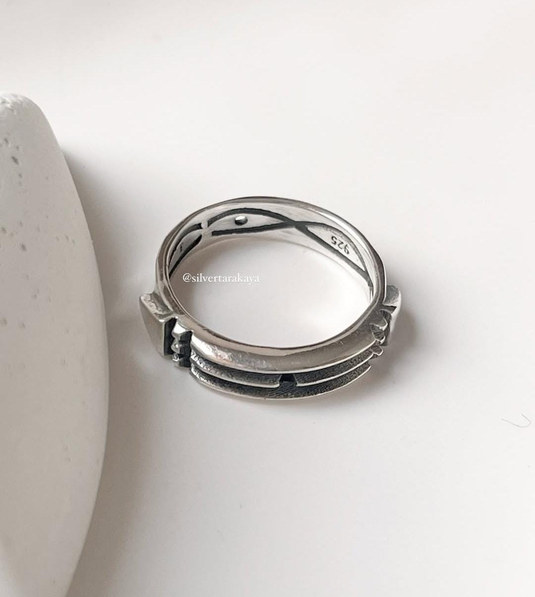 Elegant Mystic Nomad Path 925 Silver Ring for Trendy Fashion