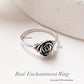 Love Rose Enchantment 925 Silver Ring - Elegant Rose Design with Silver Band