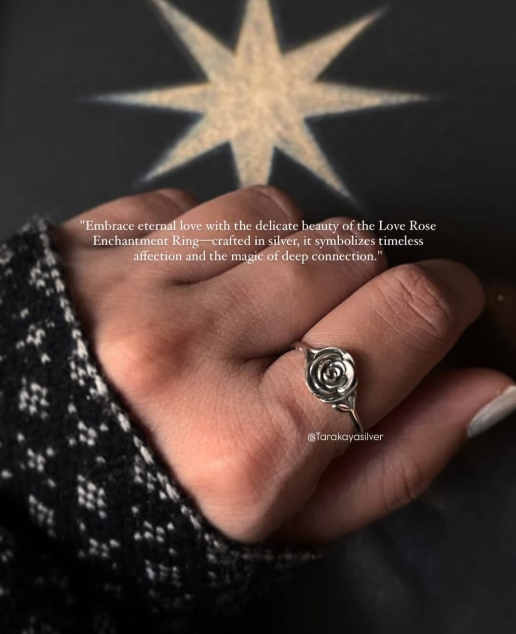 Love Rose Enchantment 925 Silver Ring - Intricate Rose Design for Romantic Style