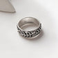 Forest Fern 925 Silver Ring - Beautiful Silver Band with Fern Details
