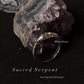 Sacred Serpent Snake Adjustable 925 Silver Ring - Unique Snake Design