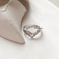 925 Silver Chevron Vintage Filigree Ring - Timeless Vintage Design