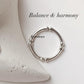 Dot Wise 925 Sterling Silver Ring - Trendy Silver Band with Dot Accents