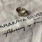 Handcrafted Antique Double Rawa V 925 Sterling Silver Ring for Little Finger