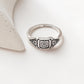 925 Silver Signet Ring with Tribal Dawn Design for Fashionable Looks