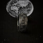 Handcrafted Tribal Relic Band Ring in 925 Silver
