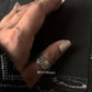 925 Silver Ring with Tribal Relic Band for Statement Jewelry