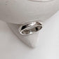Handcrafted 4MM Plain Silver Band Ring in 925 Sterling Silver