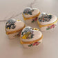 Decorative Vintage Mini Heart Box in Porcelain