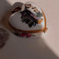 Mini Porcelain Heart Box with Vintage Charm