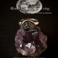 925 Silver Signet Ring with Moth and Cosmic Engraving