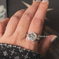 Stylish Moth and Cosmic Engraving 925 Silver Ring for Modern Wear