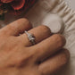 925 Silver Ring with White CZ Butterfly for Trendy Styles