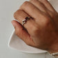 925 Sterling Silver Ring Featuring Garnet and Infinity Design