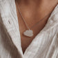 White Moonstone Cloud Crystal Silver Necklace