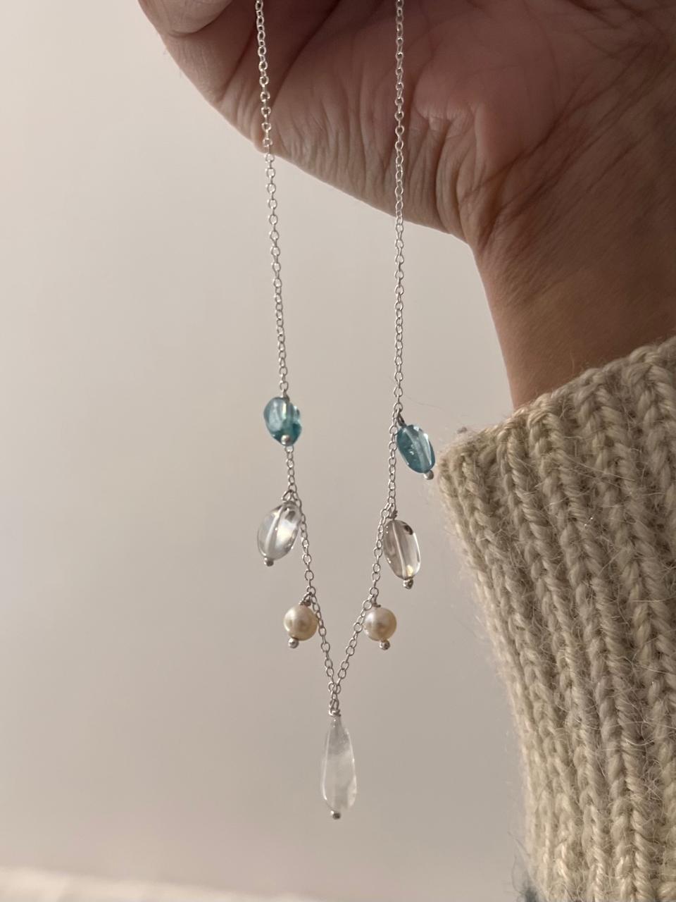 Handcrafted Oceanic Necklace in 925 Sterling Silver