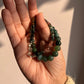 Combo Moss Agate 8mm and Multi Tourmaline 4mm natural crystal bracelet
