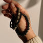 Pyrite, Black Tourmaline, and Hematite natural crystal bracelet for grounding and protection