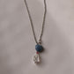 Blue Opal Heart Necklace for Emotional Healing