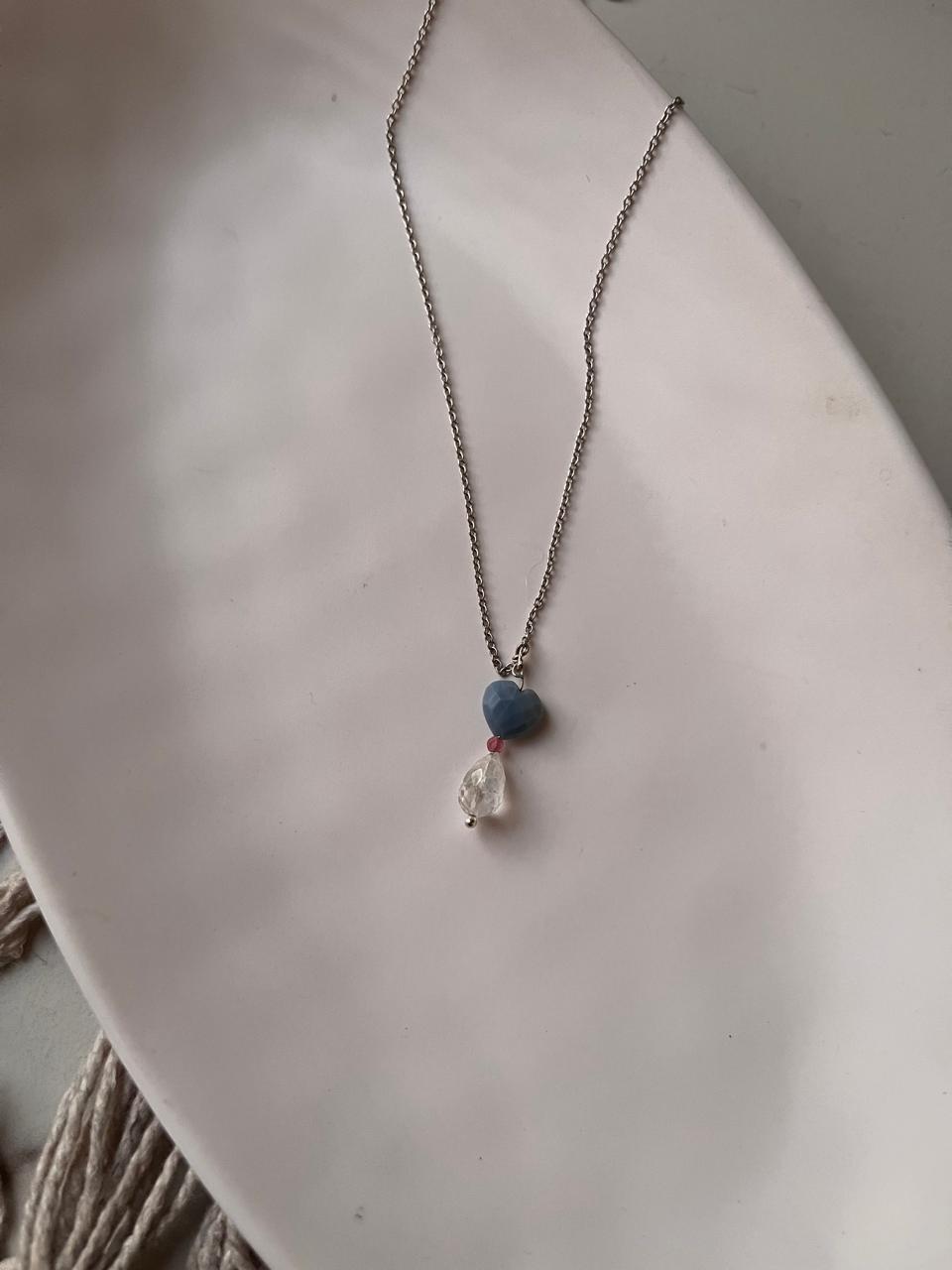Moonstone Pear Pendant Necklace for New Beginnings
