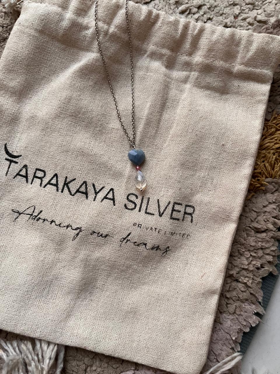 Moonstone and Blue Opal Necklace for Intuition