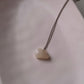 Cloud-Shaped White Moonstone Crystal Necklace with Silver