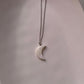 Mother of Pearl Moon Necklace with Healing Energy 