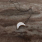 Mother of Pearl Moon Necklace for Spiritual Connection